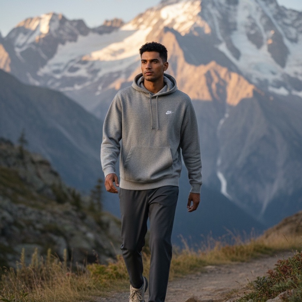 Nike Men's Gray Sweatshirt Pullover Hoodie size Small NWT